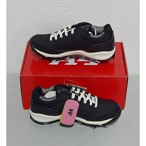A4 PRO-ST Baseball Cleats Youth‎ 5.5 Black Synthetic Leather Molded Shoes  NIB